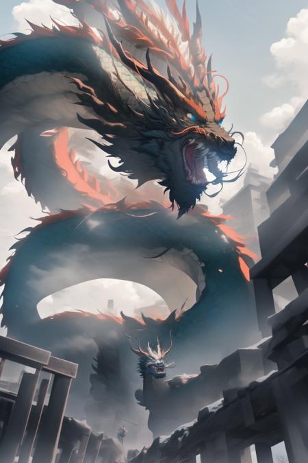 Chinese Dragon（中国龙）LoRa - v2.0_Comics | Stable Diffusion LoRA 